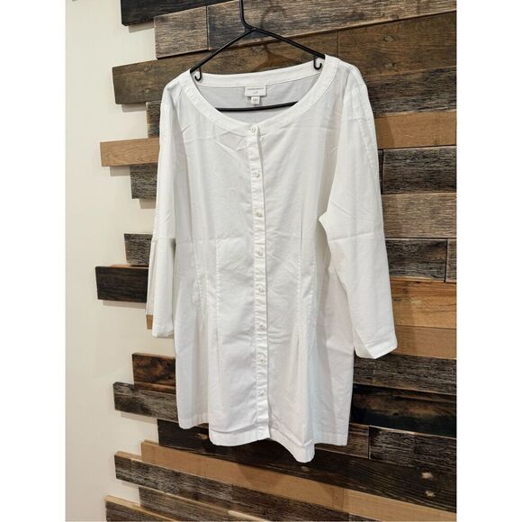 Christian Siriano for J. Jill limited edition women’s white Blouse Sz XL - Picture 1 of 7